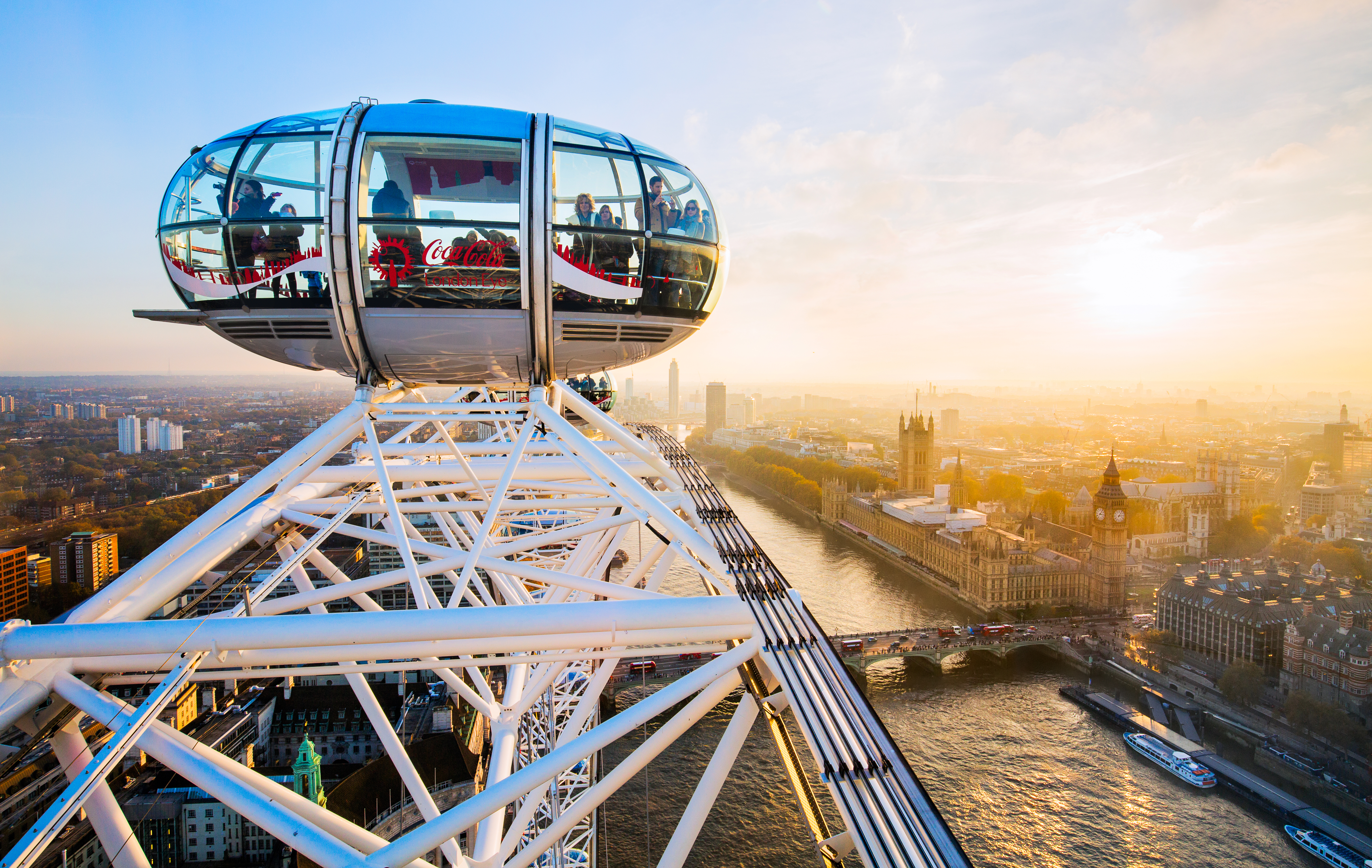 A pod of the London Eye ferris wheel.